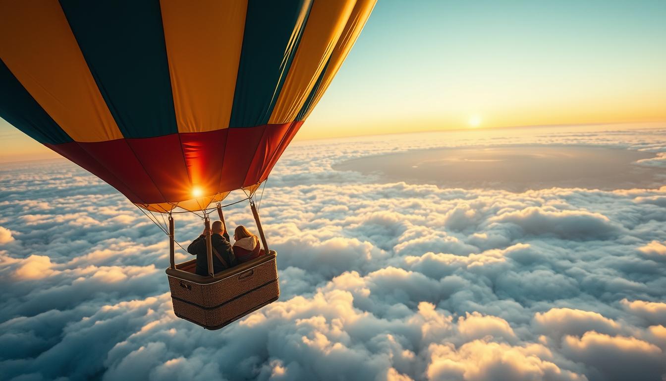 What happens if a hot air balloon goes too high?