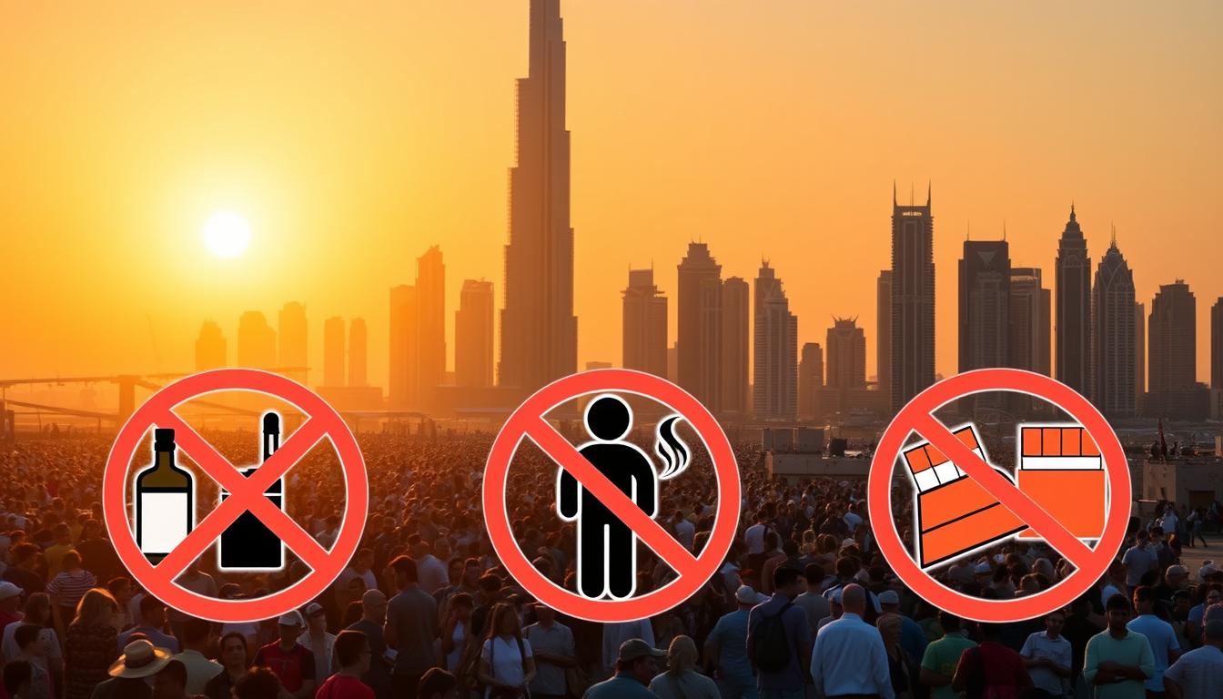 What is not allowed in Dubai as a tourist?