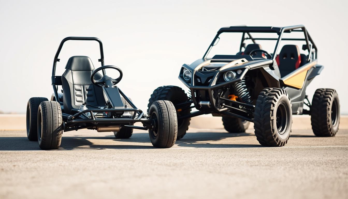 What is the difference between a go kart and a dune buggy?