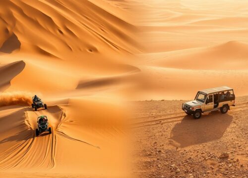 What is the difference between dune bashing and desert safari?