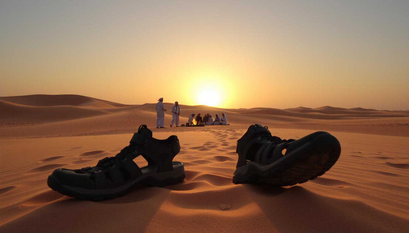 What shoes to wear in Dubai desert safari?