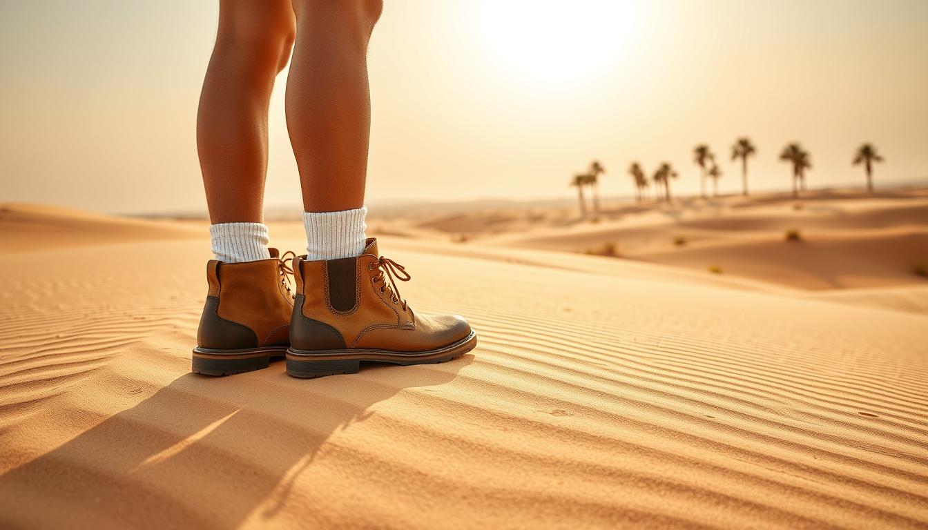What shoes to wear in Dubai desert?