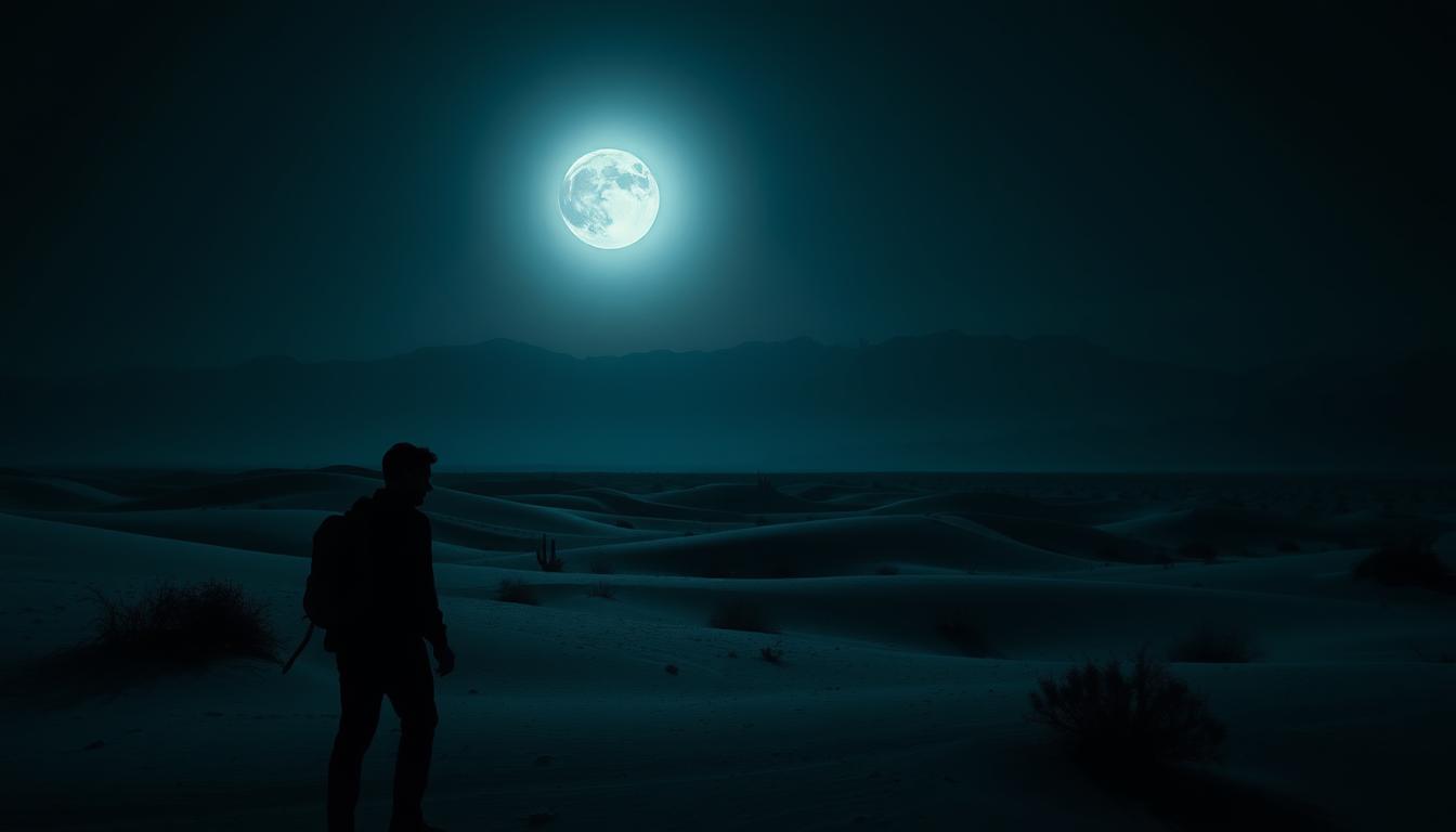 Why don't people travel at night in the desert?