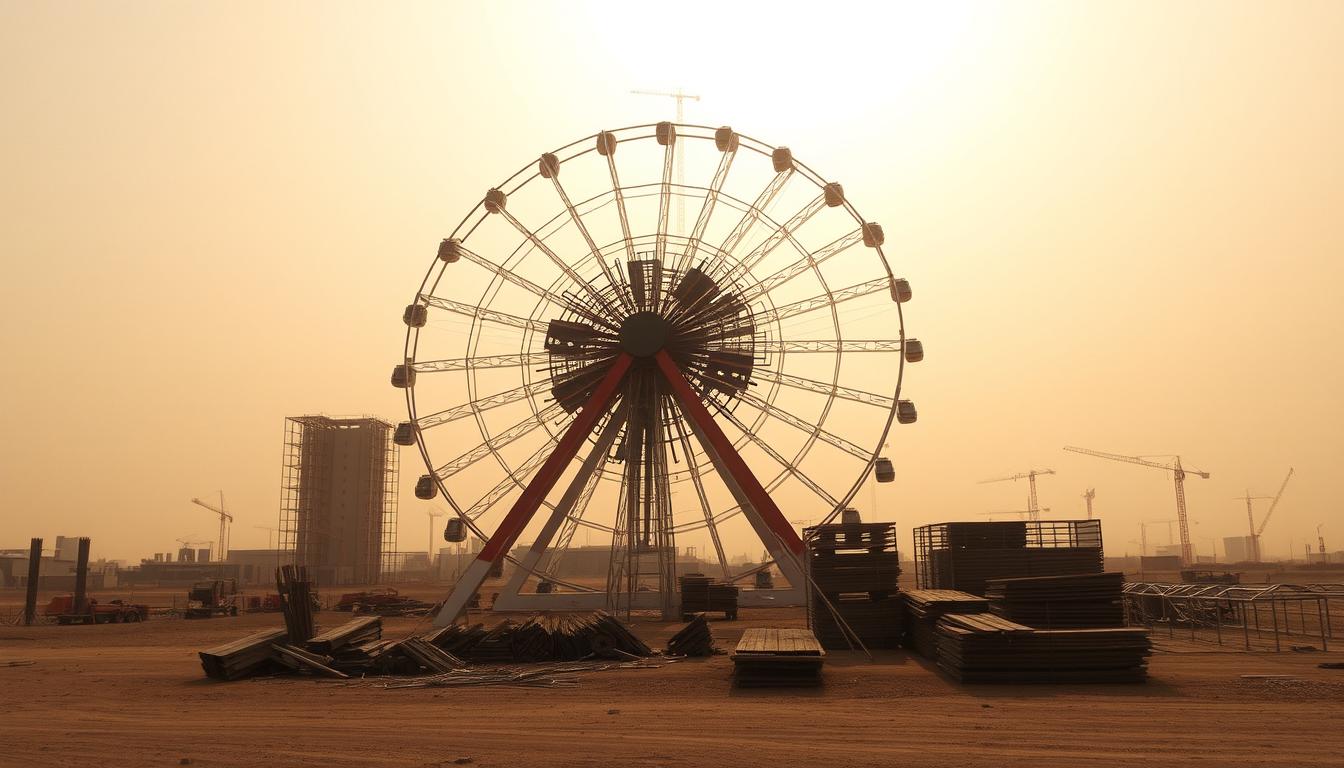 Why is the Dubai Eye still closed?