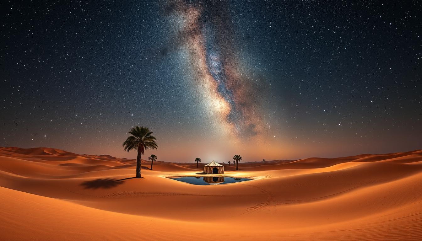 Starry Night Desert Photography Dubai