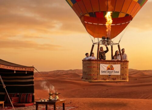 Can kids fly safely on a Hot Air Balloon Dubai family adventure